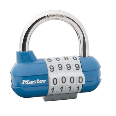 64mm wide set your own combination pro sport padlock; assorted colours