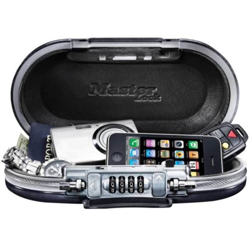 Safe space® small combination lock box with cable