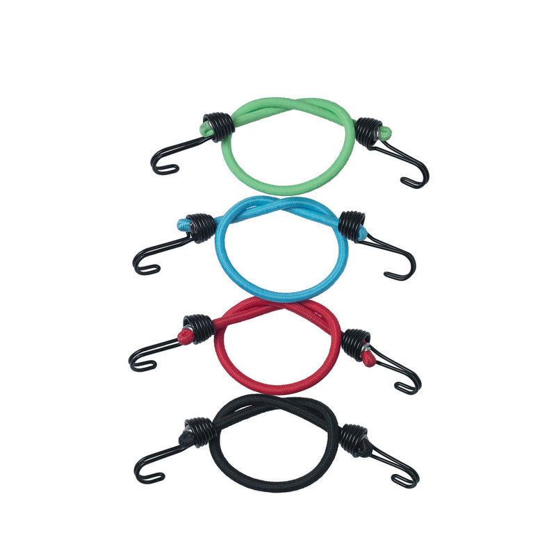25cm x 4mm mini Twin Wire™ bungee; 4 pack