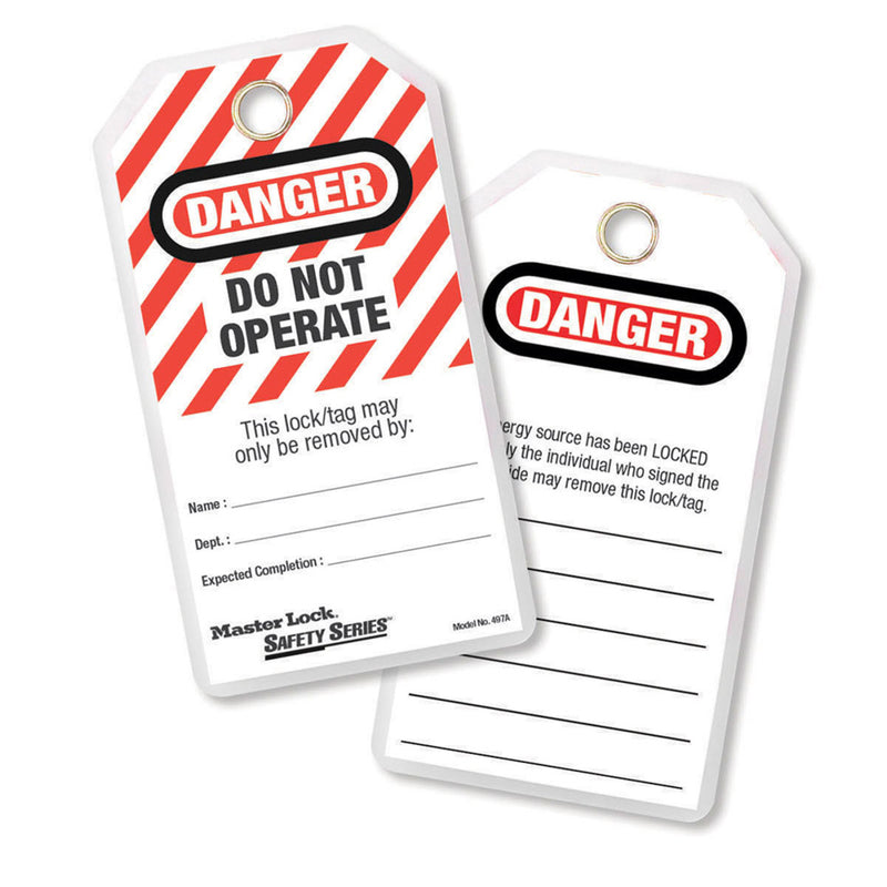 Do Not Operate Safety Tag, English, Laminated