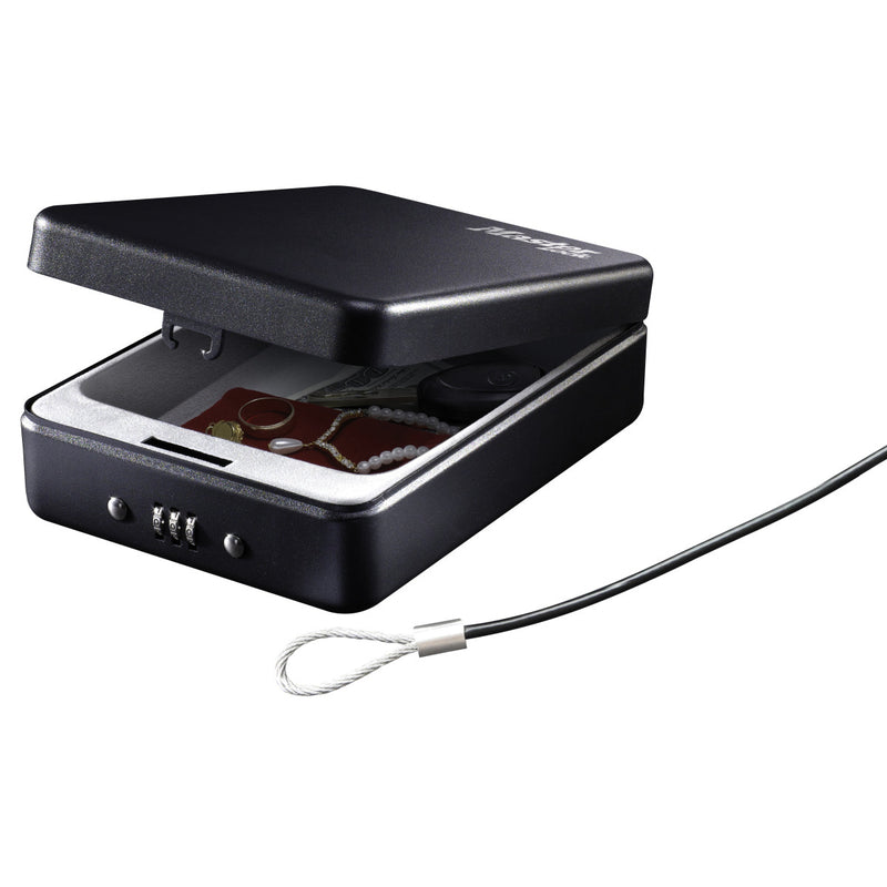 Small portable combination lock box