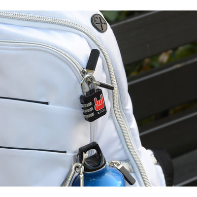 30mm wide set your own combination padlock; rock printed pattern