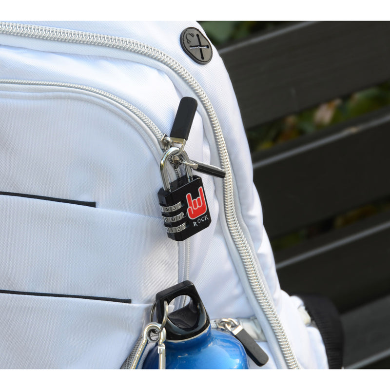 30mm wide set your own combination padlock; rock printed pattern