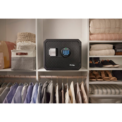 Fireproof and waterproof safe with backlit digital keypad