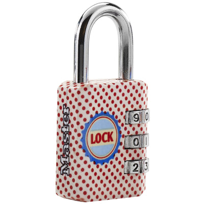 30mm wide set your own combination padlock; printed patterns