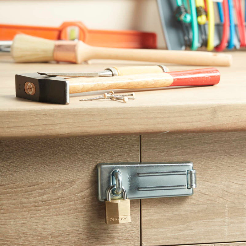 30mm wide solid brass body padlock