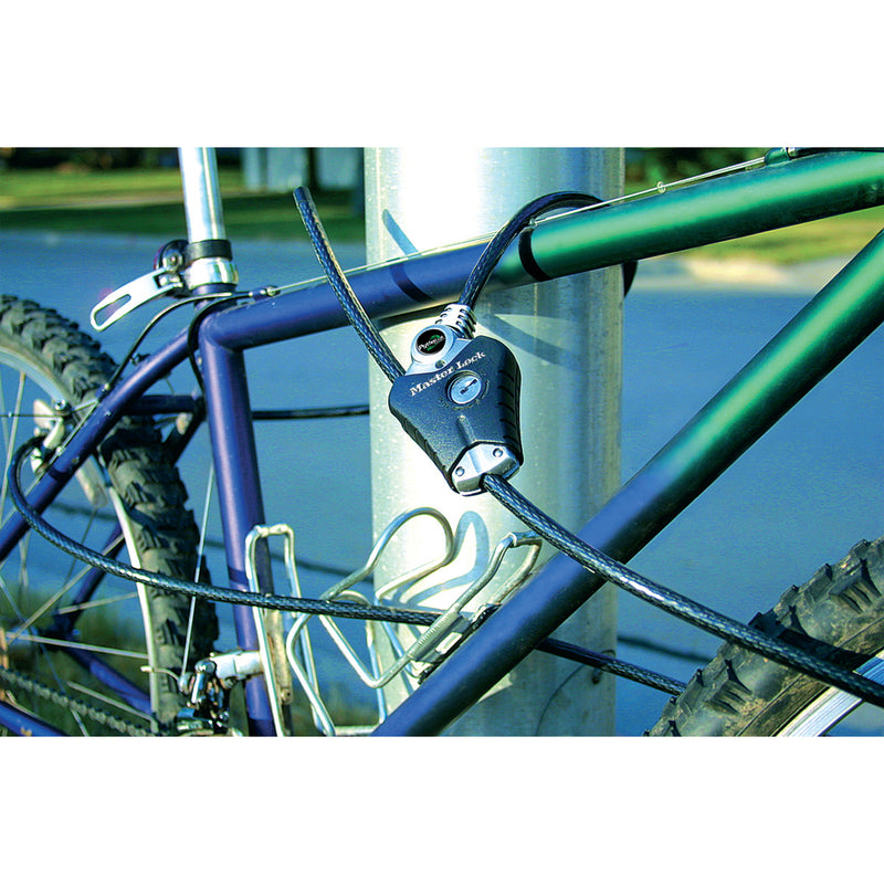 1,8m long x 10mm diameter Python™ adjustable locking cable; black