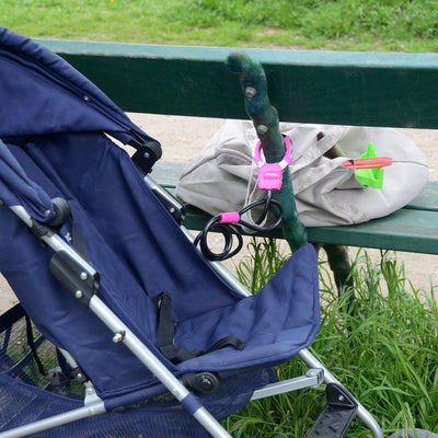 1m long x 8mm diameter keyed cable Street Cuff® lock