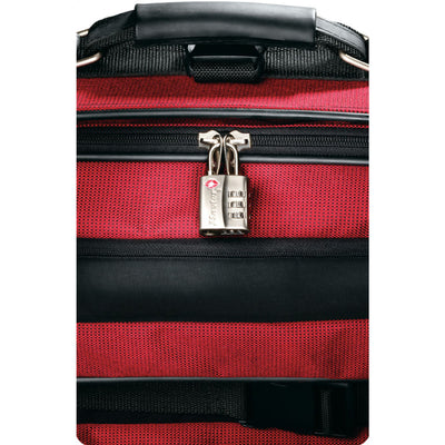 30mm wide set your own combination TSA Approved luggage padlock; nickel