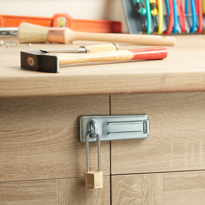 30mm wide solid brass body padlock with 64mm long shackle