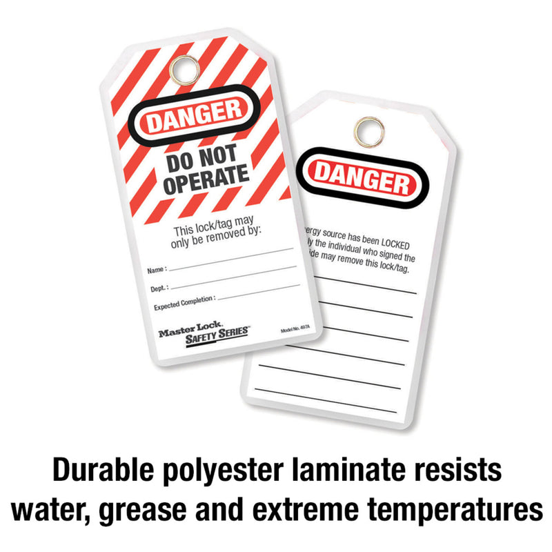 Do Not Operate Safety Tag, English, Laminated