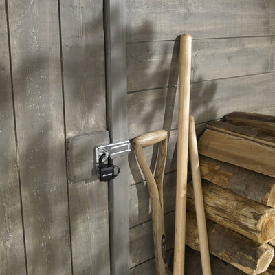 2 x 40mm wide covered laminated steel pin tumbler padlocks; black