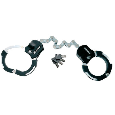 7.6cm diameter hardened steel Street Cuff® locks; 9 links