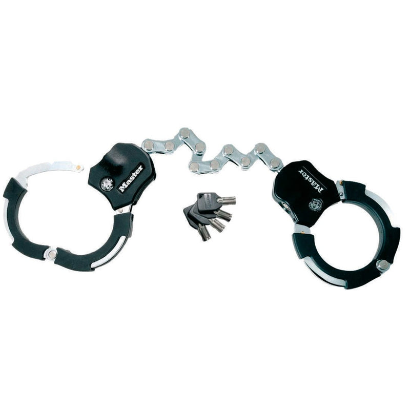 7.6cm diameter hardened steel Street Cuff® locks; 9 links