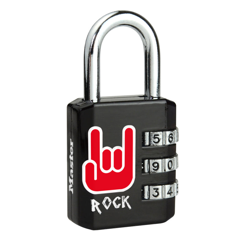 30mm wide set your own combination padlock; rock printed pattern