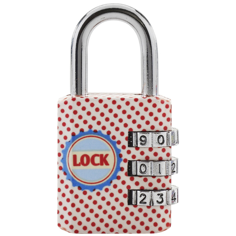 30mm wide set your own combination padlock; printed patterns