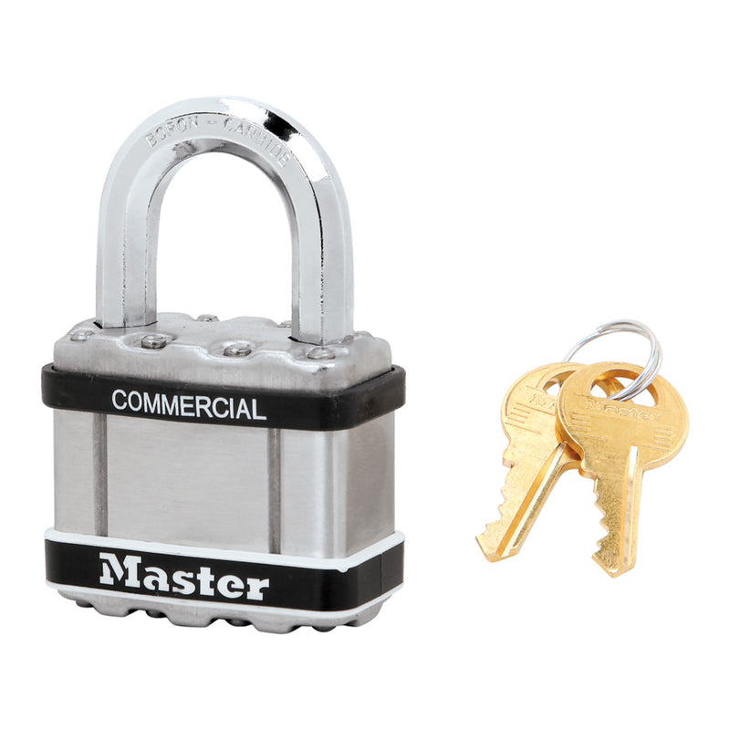 2in (51mm) Wide Commercial Magnum Laminated Steel Padlock with Stainless Steel Body Cover
