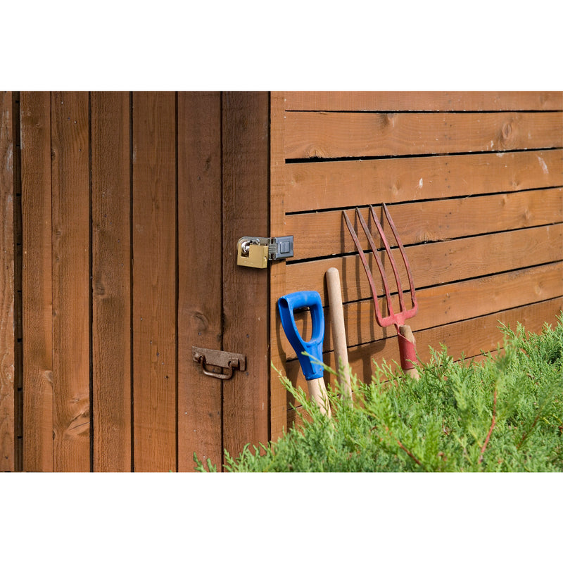 160mm long zinc plated hardened steel single hinge hasp