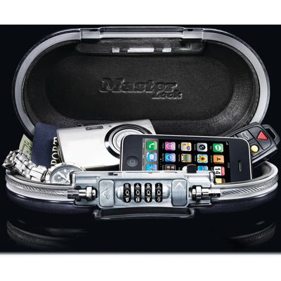 Safe space® small combination lock box with cable