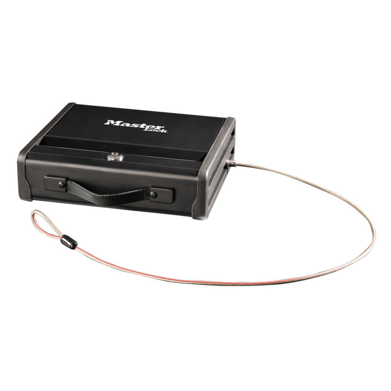 Small compact safe with cable
