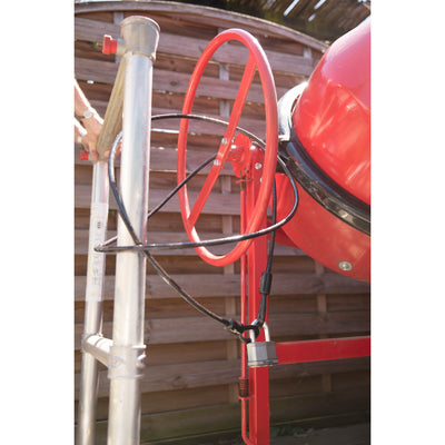 3m long x 10mm diameter looped end cable; black