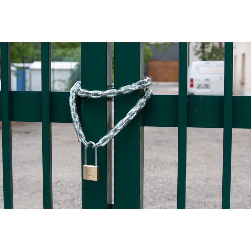 50mm wide extra thick solid brass body padlock with 64mm long shackle