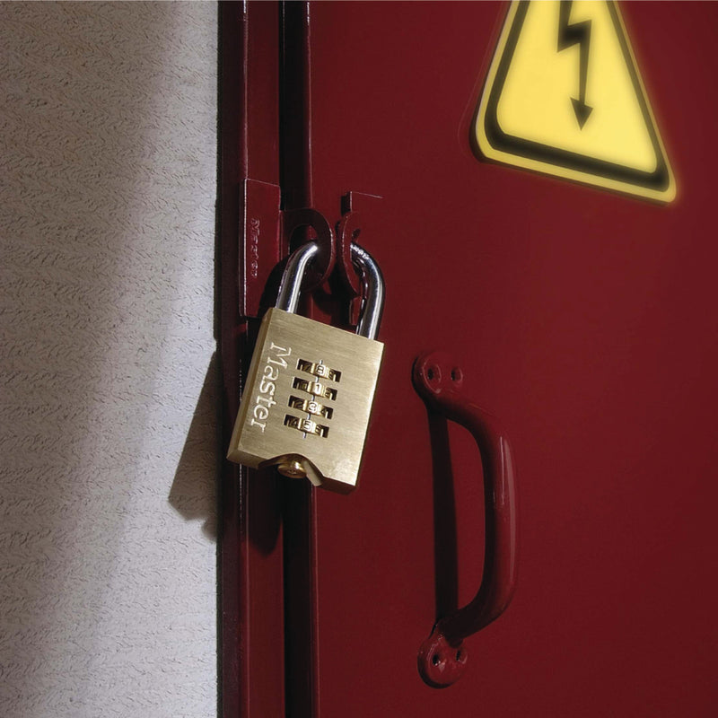 51mm wide set your own combination solid brass body padlock