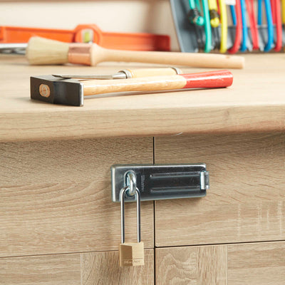 30mm wide solid brass body padlock with 64mm long shackle