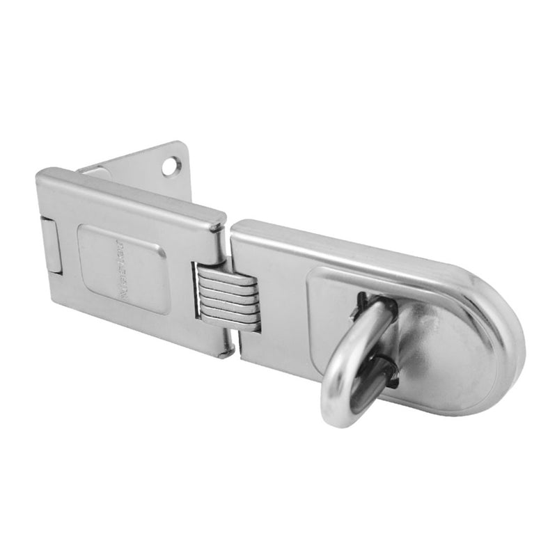 160mm long zinc plated hardened steel single hinge hasp