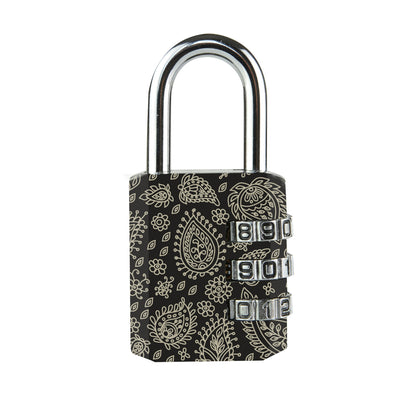 30mm wide set your own combination padlock; printed patterns