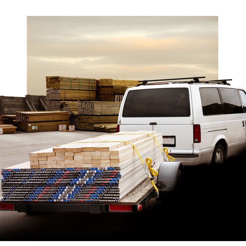 8,25m x 50mm ratchet tie down with j hooks; yellow