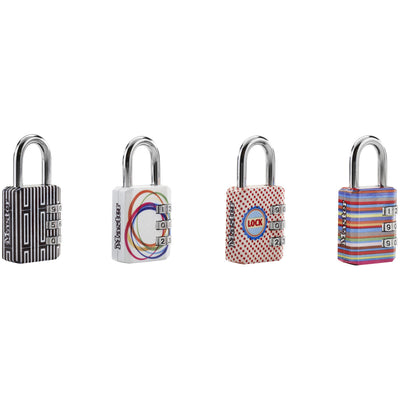 30mm wide set your own combination padlock; printed patterns