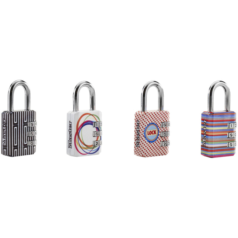 30mm wide set your own combination padlock; printed patterns