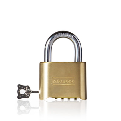 52mm wide set your own combination solid body padlock