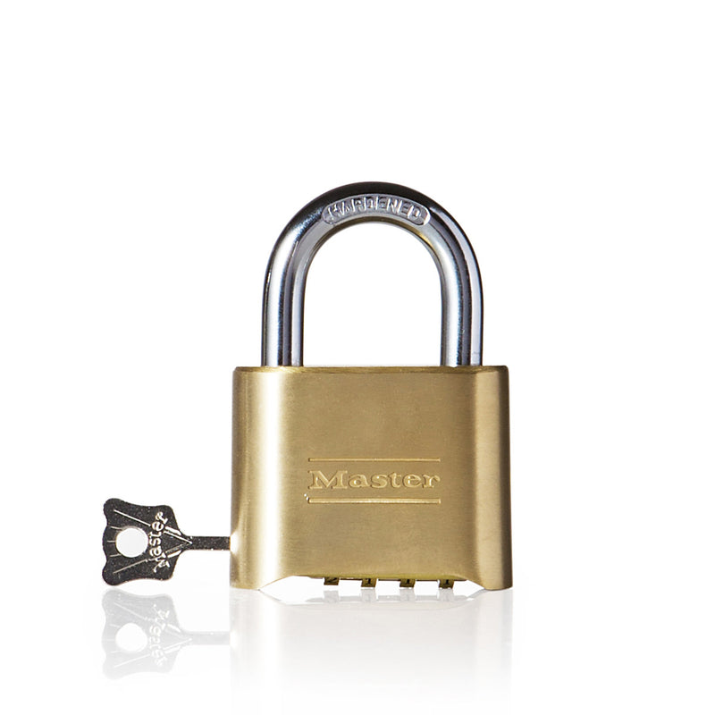 52mm wide set your own combination solid body padlock