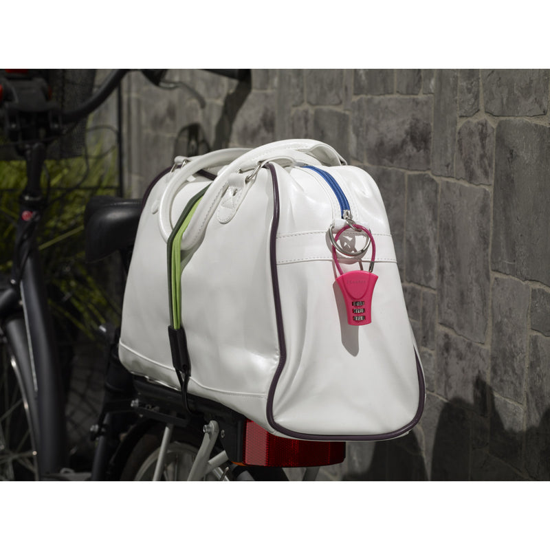 37mm wide set your own combination padlock with flexible shackle; assorted colours