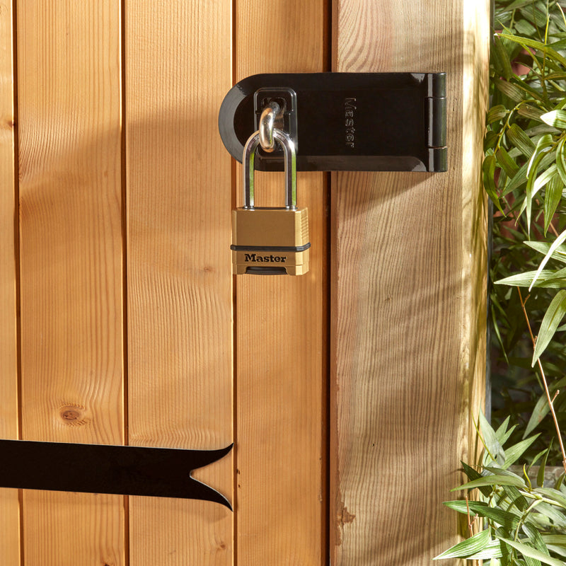 56mm wide Excell® zinc body padlock with 51mm long shackle; set your own combination