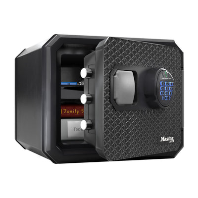 Fireproof and waterproof safe with backlit digital keypad