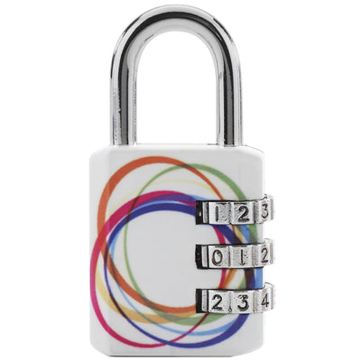 30mm wide set your own combination padlock; printed patterns