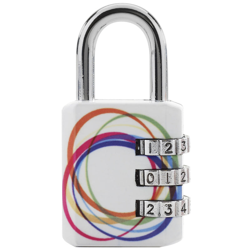 30mm wide set your own combination padlock; printed patterns