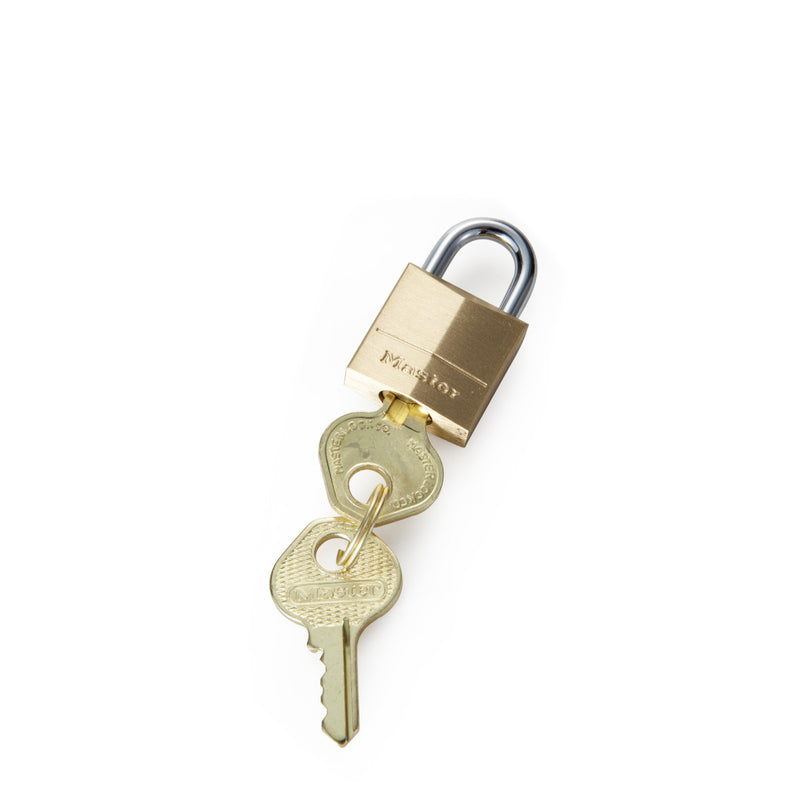 20mm wide solid brass body padlock