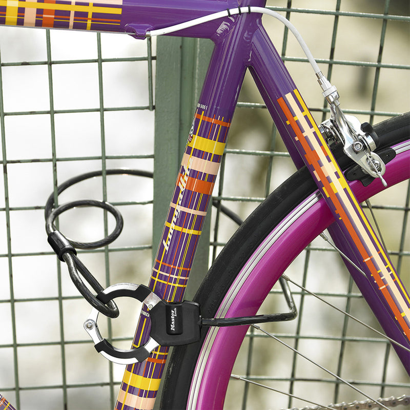 1m long x 8mm diameter keyed cable Street Cuff® lock