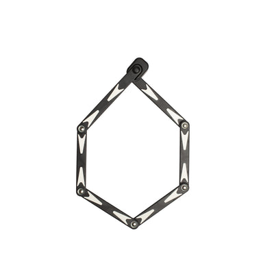 950mm long Folding Bike Lock that features 5mm diameter hardened steel links