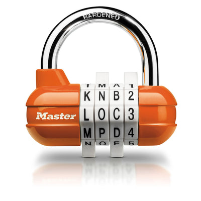 64mm wide set your own combination pro sport padlock; assorted colours