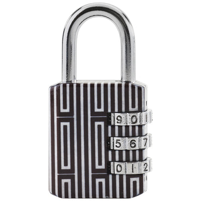 30mm wide set your own combination padlock; printed patterns
