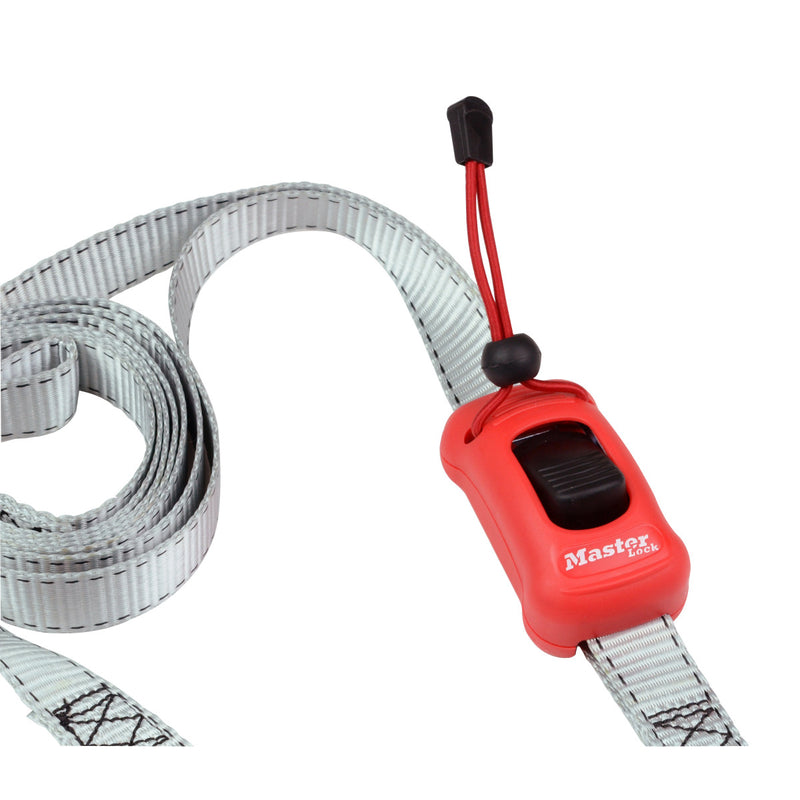 2,50m x 25mm spring clam tie down; 1 pack; grey