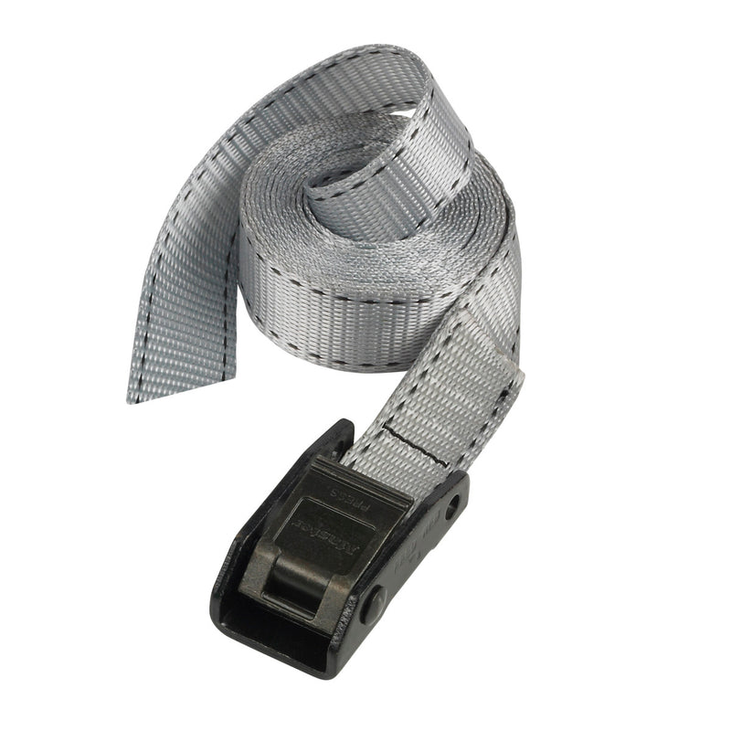 2,50m x 25mm lashing strap; 2 pack; grey
