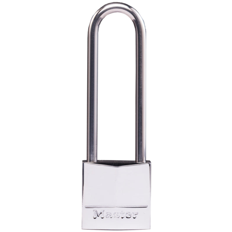 30mm wide nickel plated solid brass padlock with 64mm long shackle