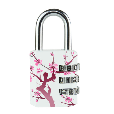 30mm wide set your own combination padlock; printed patterns