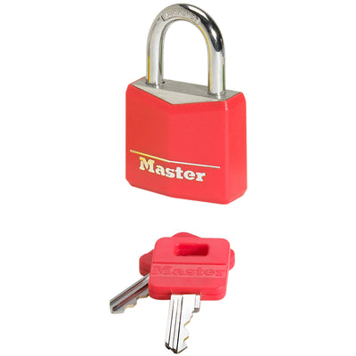 30mm wide covered solid aluminum body padlock; assorted colours